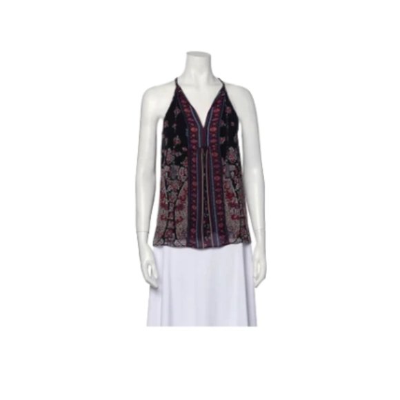 Joie Printed Halter neck Blouse - Picture 1 of 3